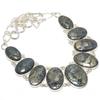 Pyrite In Magnetite Gemstone Handmade 925 Silver Jewelry Necklace 18" JCN406-15