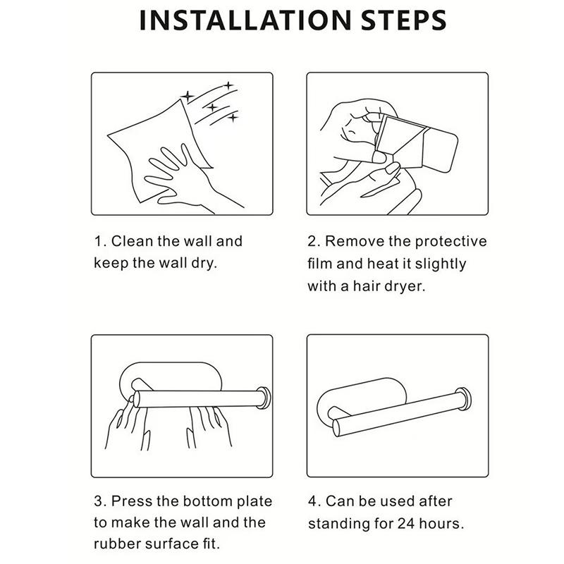 Bathroom Stainless Steel Towel Ring, Towel Rack, Tissue Holder, Bathroom Pendant