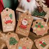 Thickened Christmas Santa Claus Decorative Tags (50 Pcs)