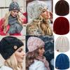 (Joy choose)Women Fashion Keep Warm Winter Hats Knitted Wool Hemming Hat