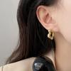 Texture Flower Ear Buckle Niche Design Ins Fashionable Exquisite Versatile Earrings Light Luxury Style