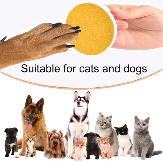 Dog Nail File Kit for Stress-Free Grooming Ergonomic Design Replaceable Matte Paper Pet Nail Trimmer for Cats Dogs