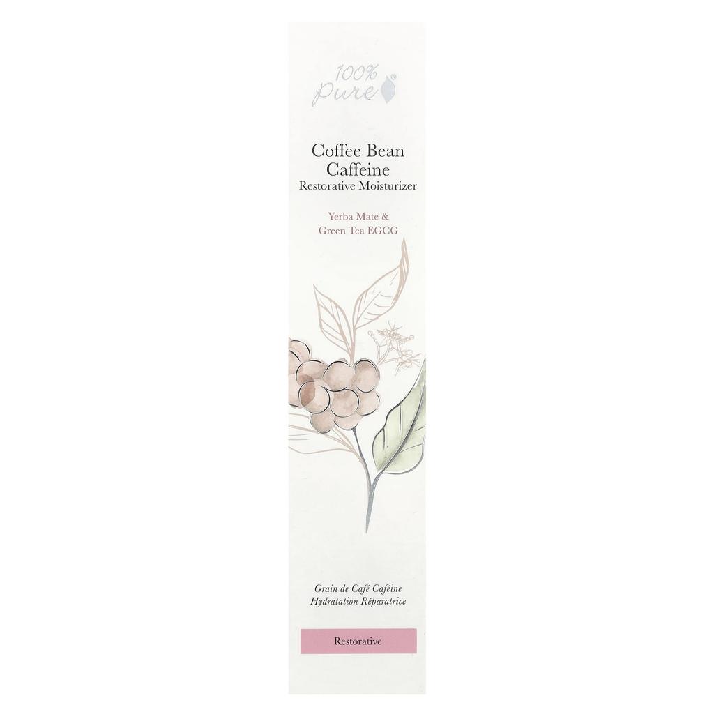 100% Pure, Coffee Bean Caffeine Recovery Moisturizer, 40 Ml (1.4 Fl Oz)