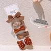 New Cute Coffee Cartoon Bow Princess Hairpins Set Women Girls Kids Hair Clips Barrettes Accessories Hairclip Headwear Headdress
