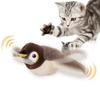 Bird Cat Toys for Indoor Cats Sparrow Plush Toys Touch Activated Flapping Wings Kitten Toys Vivid Chirping Rechargeable