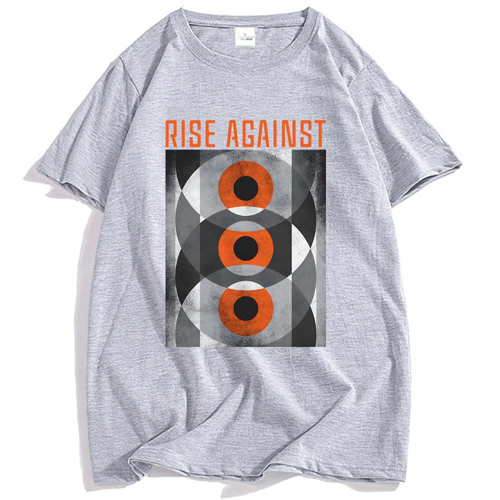 Marble Eyes T-Shirt RISE AGAINST Ricochet Laser Tshirts Cotton Unisex Streetwear Hip Hop Loose Summer Men T Shirt Print Clothing