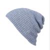 Casual Beanies Warm Stripes Knitted Femme Autumn Winter Unisex Caps