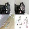 Charming Beaded Star Keychain With Pearlescent Accents For Keys Bags Or Phone Durable Acrylic Trendy Accessory