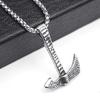Popular and Fashionable Titanium Steel Casting Domineering Axe Pendant Necklace, Retro Punk Jewelry
