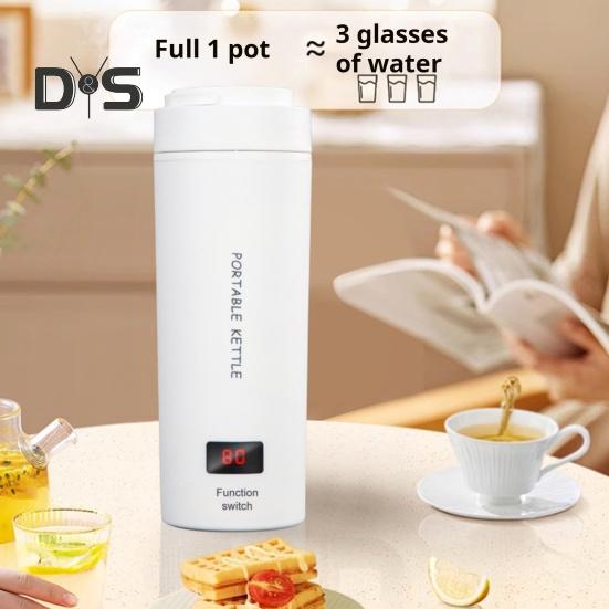 Travel Electric Kettle Portable Mini Water Boiler with 4 Temperature Settings Fast Heating Digital Display Auto Shut Off Mini Electric Kettle