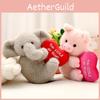 Heart Pig Steal Elephant Plush Toy Animal Stuffed Doll Cartoon Gift Decoration