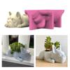 Silicone Mold Flower Pots Mold Succulent Planter Moulds Dog Shape Concrete Casting Molds Suitable for Crafting Planter
