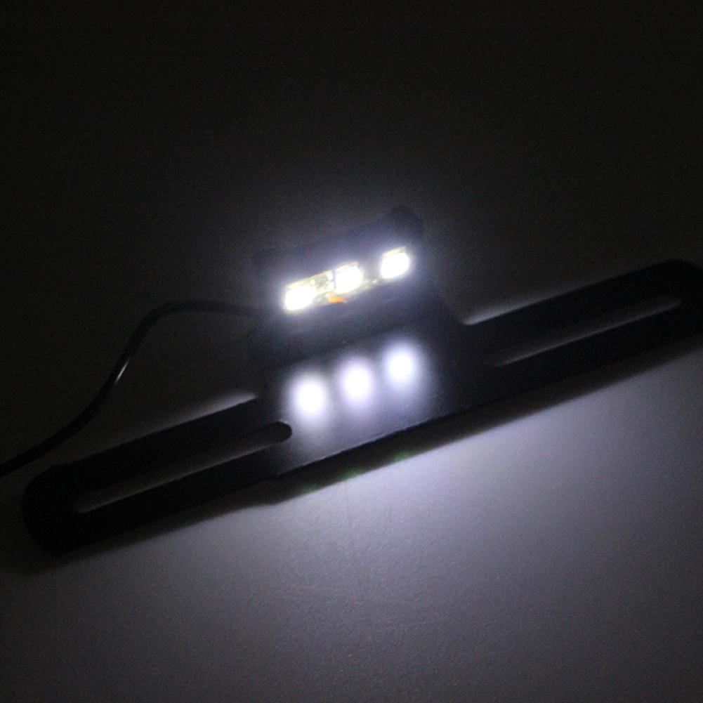 Motorcycle Electric Vehicle Mudguard License Bracket Plate Holder with LED Light Equipment Accessories Brackets