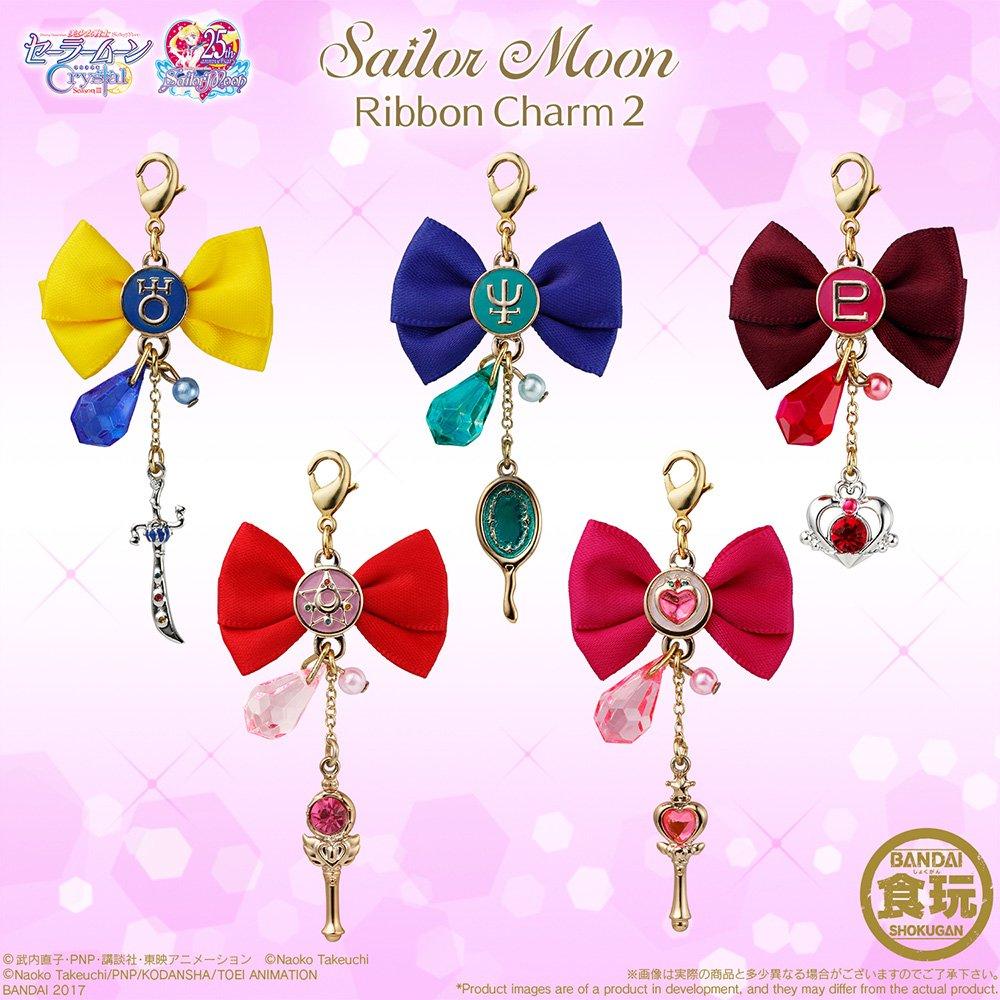 Sailor Moon Ribbon Charm 2 10 Pieces Candy Sweets Guardian Sailor Moon Toy/Refreshing (Pretty Crystal)