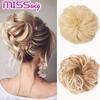 Women Wavy Curly Messy Hair Bun Synthetic Elastic Hair Tie Extension Hair Scrunchie Hairpieces Bands