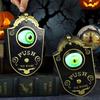 Halloween Glowing Eyeball Doorbell Halloween Decor One-eyed Doorbell Decoration Secret Room Haunted House Trick Props
