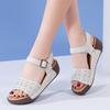 Women Sandals Wedge Heels Sandals Summer Shoes For Women Elegant Heeled Sandalias Mujer Summer Footwear Female Wedges Shoes New