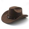 Horn Men'S And Women'S Knight Hat Felt One-Word Hat Top Hump Adjustable Western Cowboy Hat