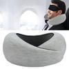 Travel Neck Pillow Aircraft Memory Foam Neck Support Cushion Adjustable Ergonomic Design Washable Neck Support Pillow