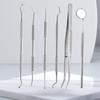 Stainless Steel 6-Piece Oral Care Set: Teeth Cleaning & Tartar Removal Tools