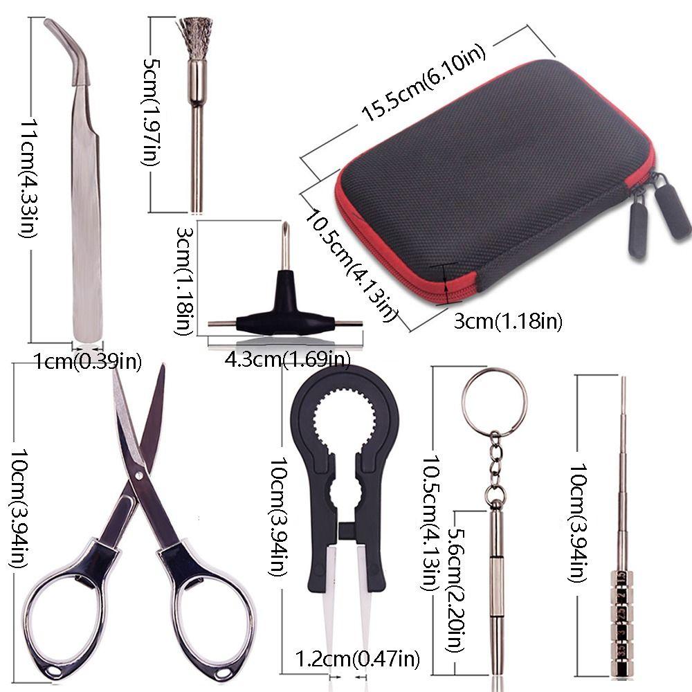 9Pcs/set 9 In 1 Artistic Repair Tool Kit Screwdriver Hand Tool Combination  Coiling Accessories