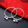 Korean Version of Baby's Full Moon Accessories S999 Silver Baby Bracelet, Fashionable Children's Foot Silver Bracelet, Headgear for Distribution