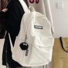 2024 Minimalist Solid Color Backpack for Girls & Women - Junior High, High School, College