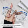 Fashionable Clear-Frame  Plain Glasses Women's INS Style High-Definition Blue Light Blocking Eyewear Eye Protection Glasses