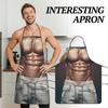 Funny And Quirky Printed Apron For Home Use, High-appearance-level Printed Kitchen Waterproof Apron.