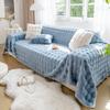Room Decor Rabbit Fur Plush Bedspread Bed Cover  Winter Thick Warm Sofa Cover Towel Blankets for Living Room 1/2/3/4 Seater