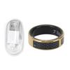 Smart Ring Stainless Steel Smart Fitness Tracker Ring with Screen Supports Multiple Sports Modes