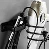 Holder Set Holder Stand Wall Mounted Blower Organizer Washroom Storage Hair Dryer Holder
