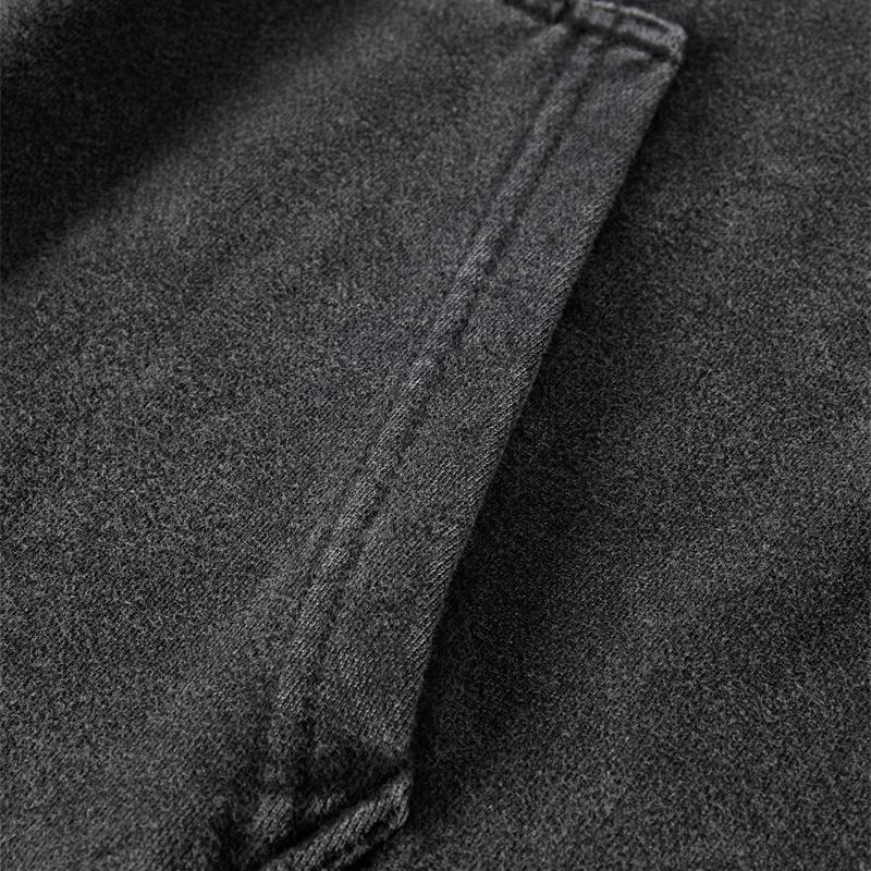 Streetwear Dinosaur Chariot Pattern Unisex Washed Black Oversized Unisex Long Sleeve Hoodie