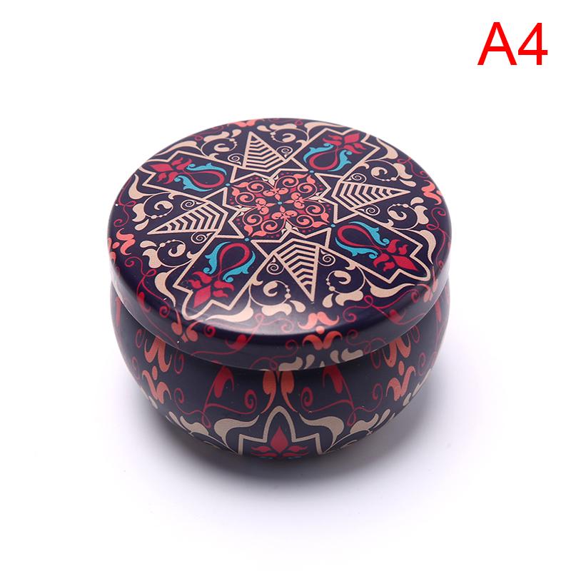 Retro Floral Tin Can Tea Storage Box Candy Gift Case