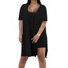 Women Plus Size 2 Piece Outfits Side Split Short Sleeve Tunic Tops And Skinny Biker Shorts Sets Summer Lounge Tracksuit
