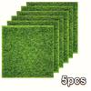 5pcs Miniature Fairy Garden Grass, Artificial Craft Greenery for Dollhouse Decor & DIY Projects for Birthday Gifts & Holiday Accessories