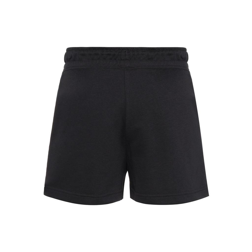 Nike Sportswear Icon Clash Fleece Knitted Casual Solid Color Straight Leg Drawstring Shorts Women Shorts Black CJ2278-010