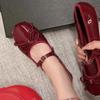 Fashion 2025 Spring/Summer New Women's Mary Jane Shoes Fashion Bow Shoes Casual Low Heel Dresses Street Style Shoes