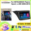 Автомобильное радио Carplay для MITSUBISHI Pajero Sport, L-200 2006-2015 Навигация GPS Android Auto Мультимедийный проигрыватель Стереоблок WiFi BT Нет 2din 4G