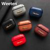 Weeten PU Leather Cover Case For Airpods Pro Bluetooth Headset PC Cover For Airpods Pro Accessories