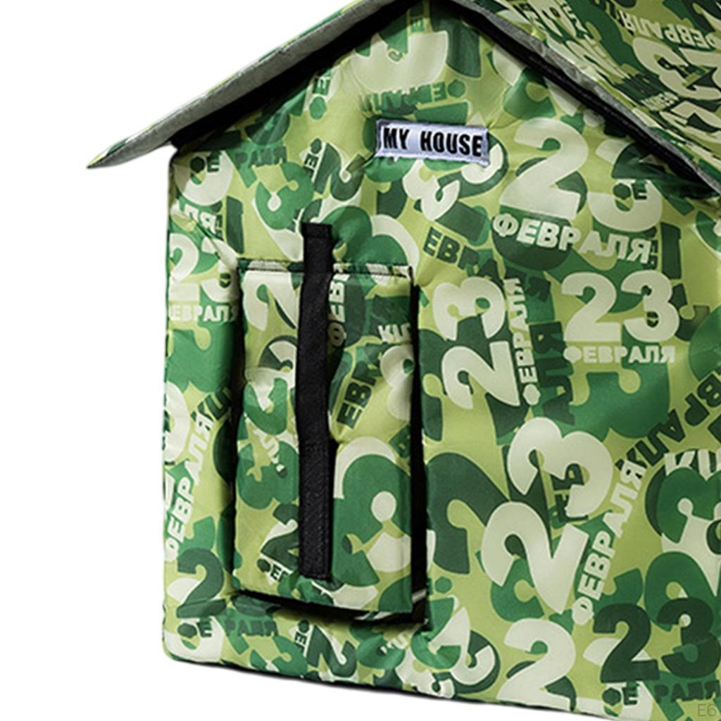 Cat House for Outdoor Cats Homeless Pet Tent Rainproof Cold and Windproof Four Seasons Puppy