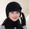 Middle Aged Elderly Mother's Hat Winter Rabbit Fur Basin with Plush Insulation Ear Protection Windproof Fisherman's Hat Fashionable Grandmother's Hat