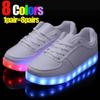 8 Colors LED Luminous Shoes Men Women Unisex Couple Sneakers Fashion Casual Flat Led Shoes for Adults USB Charging Lights Shoes
