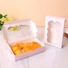 30Pcs Kraft Bakery Box with Clear Window Food Grade BPA Free Multipurpose Bakery Candy Box Pastry Display Case