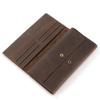 Men's Genuine Leather Trifold Wallet - Large Capacity Retro Crazy Horse Leather Clutch