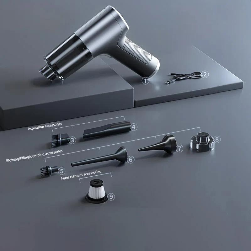 2024 Циклонный фильтр, аккумуляторная батарея для аксессуаров для машин, портативный мощный беспроводной автомобильный пылесос, мини-автомойка