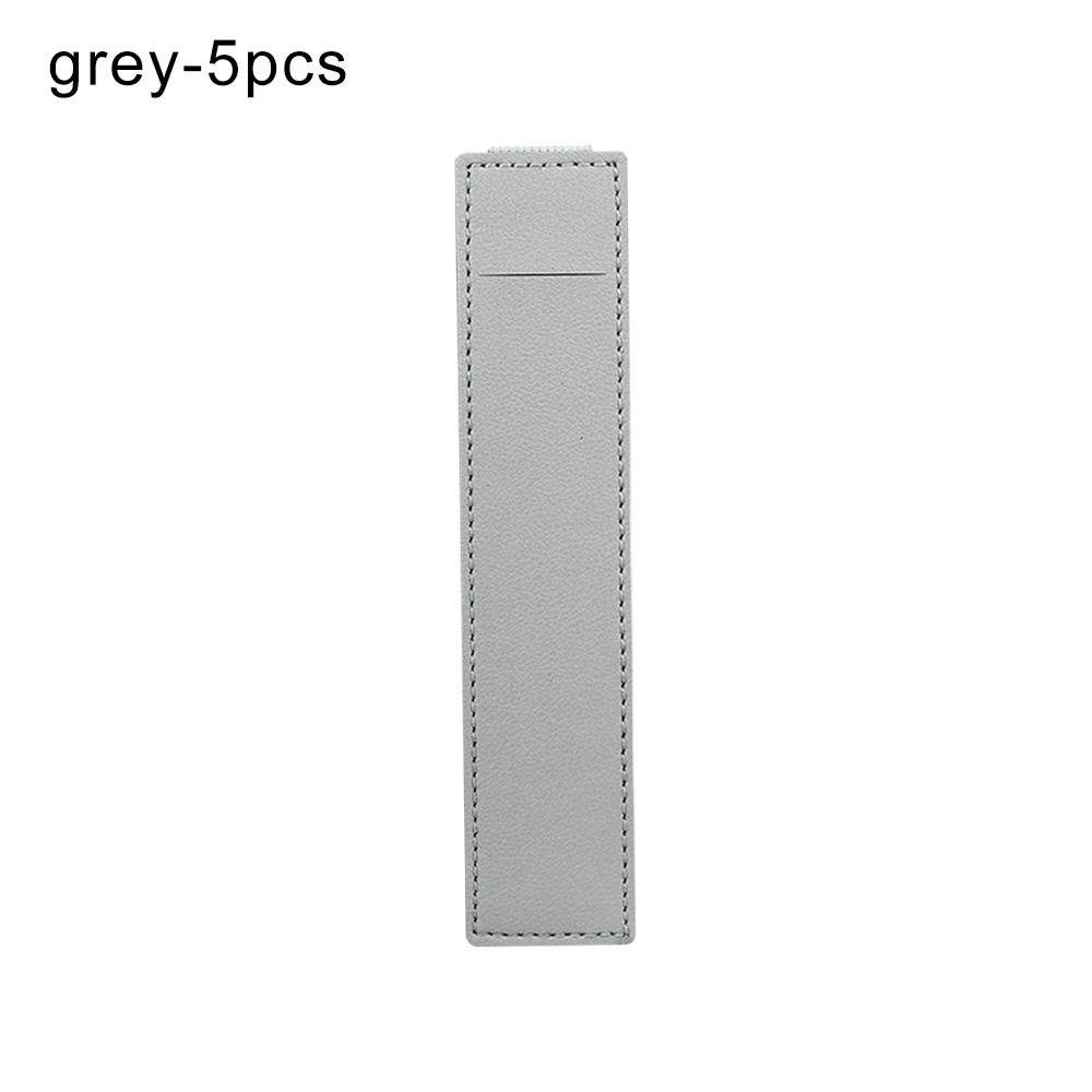 Office Meeting Pu Leather Elastic Buckle Pen Bag Pen Clip Pencil Case Pen Holder