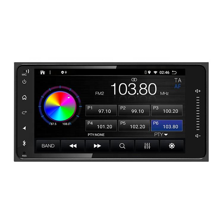 Universal Android Player Toyota 7inch 2 Din Car Radio Carplay Navigation GPS WiFi RDS DSP AM