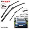 3PCS Wiper Blades For VW Sharan MK3 2011-2019 28" 16" 14" Fit Front Windshield Windscreen Window Brushes Cutter Accessories 2014 2015 2016 2017