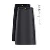 High-End Gray A-Line Midi Skirt for Women - 2025 Spring and Autumn Collection